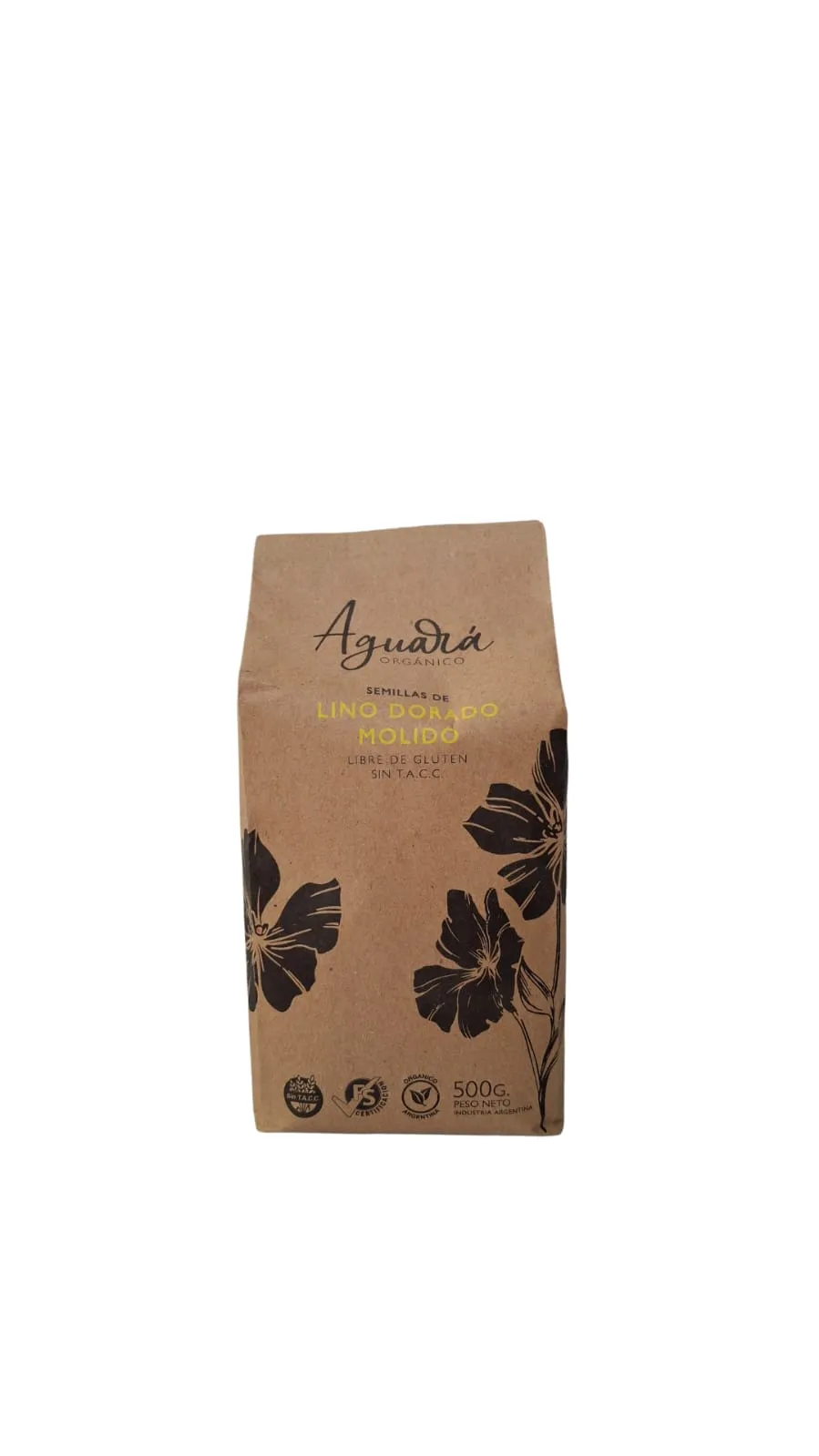 HARINA DE LINO DORADO AGUARA ORGANICO x 250 GR  FRACCIONADO
