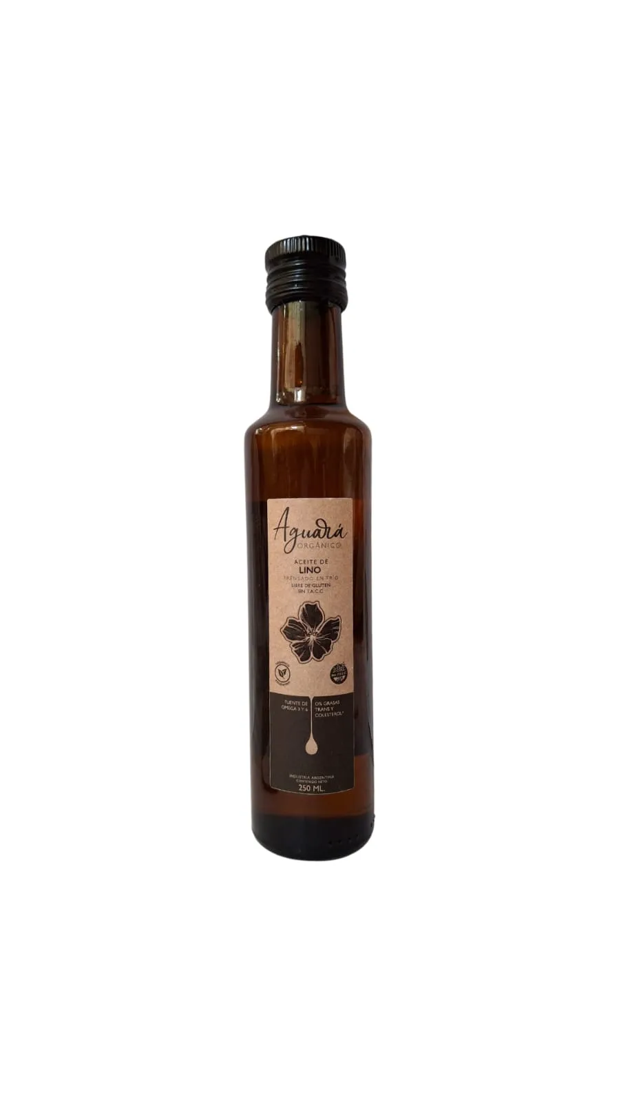 ACEITE DE LINO AGUARA ORGANICO 250 ml