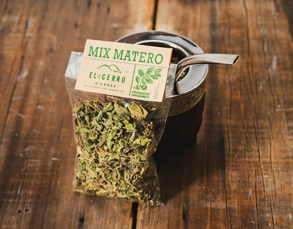 BLEND MIX MATERO (PEPERINA, BURRITO, CEDRON, POLEO) AGROECO X 25 G "EL CERRO HIERBAS"