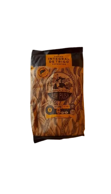HARINA INTEGRAL DE TRIGO SUPERFINA 1 KG AGROECO DON PAISA